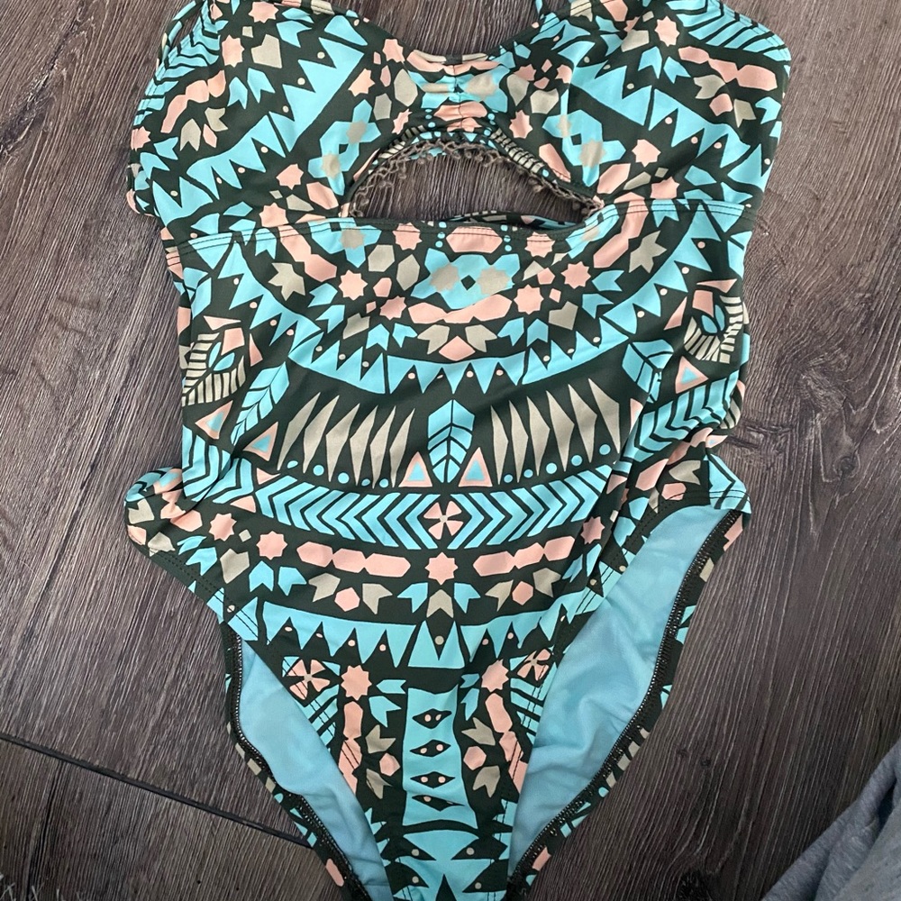 one piece swimsuit!